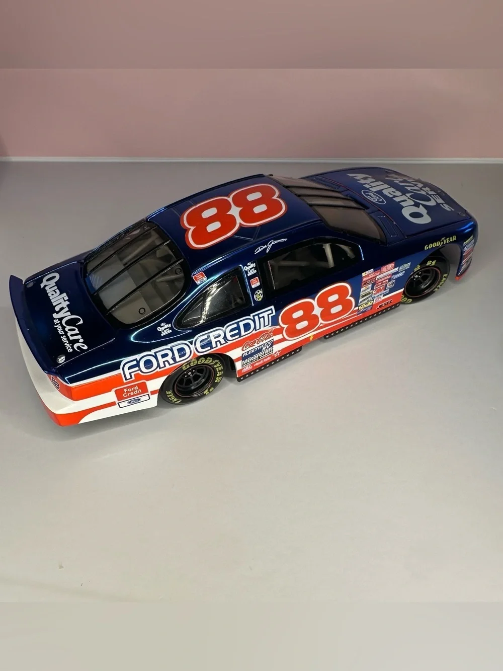 Dale Jarrett #88 Ford Quality Care “Last Lap of the Century” 1999 1:24 Diecast